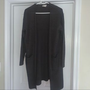 BLACK LONG CARDIGAN